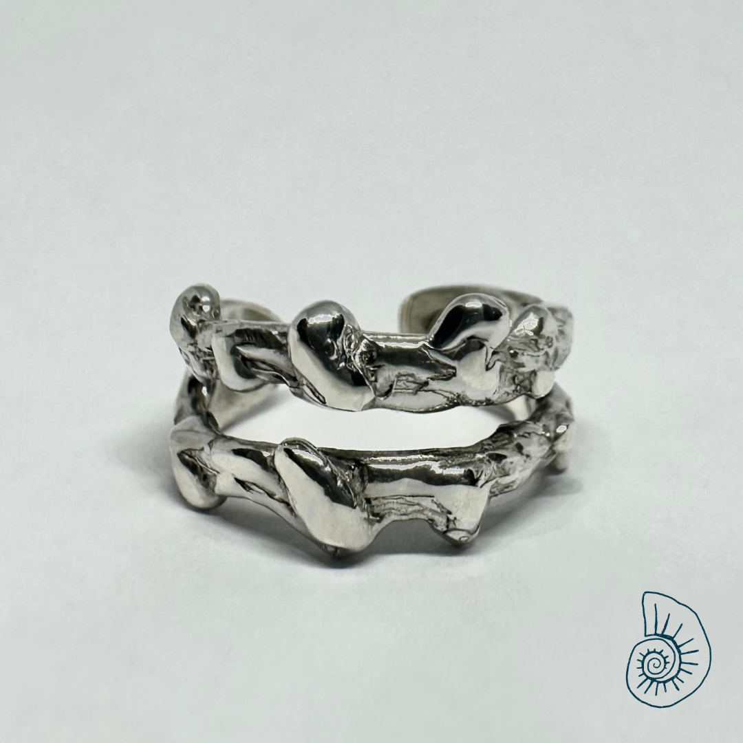 Dripplets Silver Ring