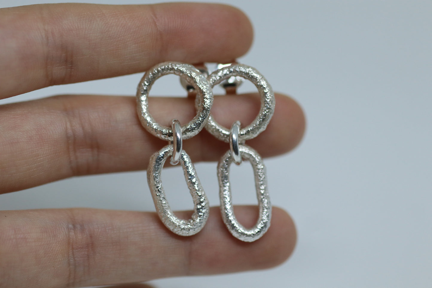 Aretes Melted Chain