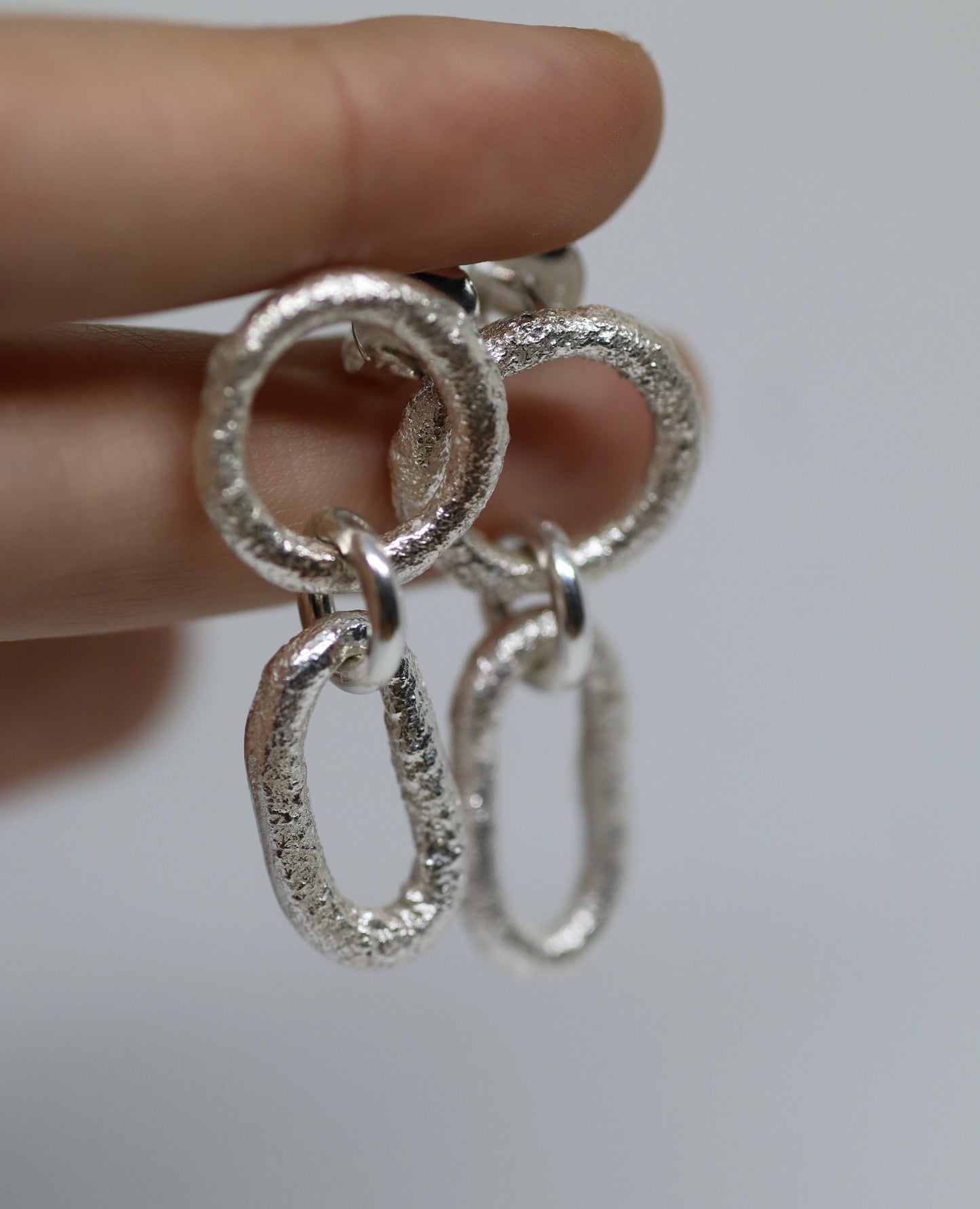 Aretes Melted Chain