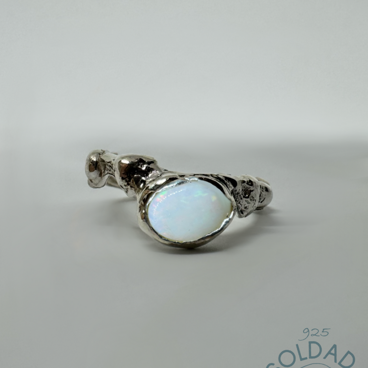 Milky Opal Promised Ring